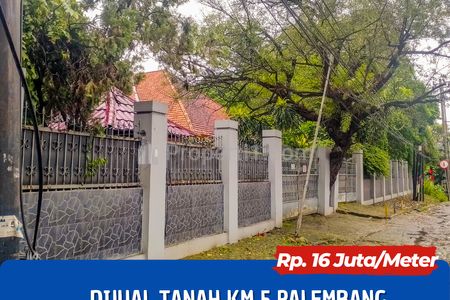 Jual Tanah Jl. Jendral Sudirman Km 5 Ario Kemuning Palembang Bonus Rumah Besar