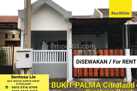 Disewakan Rumah Citraland Bukit Palma Strategis Dekat Sekolah Citra Berkat, North West, Superindo, Surabaya