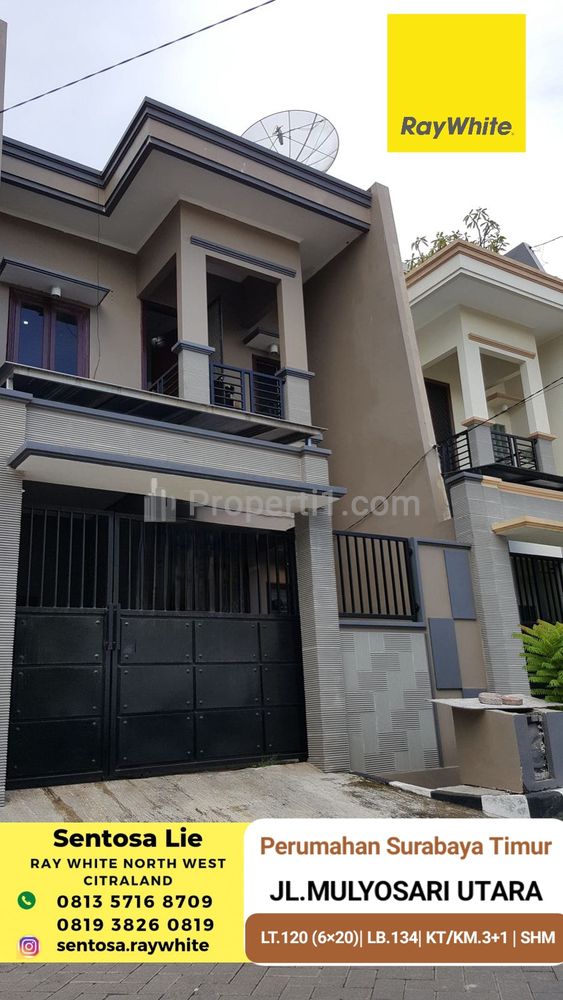 Dijual Rumah Mulyosari Prima Surabaya Timur Dekat Kampus ITS, Pakuwon City, Galaxy Mall