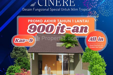 Rumah Dijual di Cinere Dekat Pasar Bersih, Livin Plaza, Toll Brigif, MRT Fatmawati, Pondok Labu