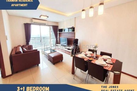 For Rent Apartemen Thamrin Residence Tower Chrysant Tipe 3+1 Bedroom Full Furnished, Dekat Mall Grand Indonesia, Plaza Indonesia, dan Thamrin