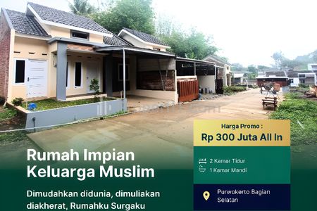 Jual Rumah Murah di Purwokerto Selatan Tanpa Riba SHM/Split