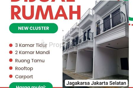 Dijual Rumah 2 Lantai Minimalis Bonus Rooftop di Jagakarsa, Jakarta Selatan