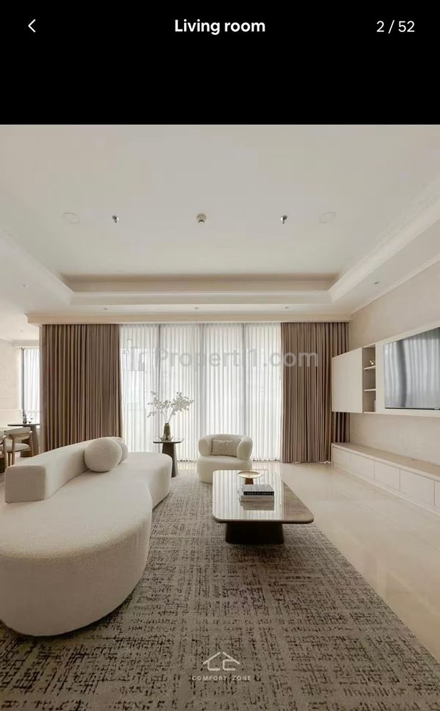 Disewakan Apartemen District 8 Senayan, Kebayoran Baru, Jakarta Selatan - 3 BR Full Furnished