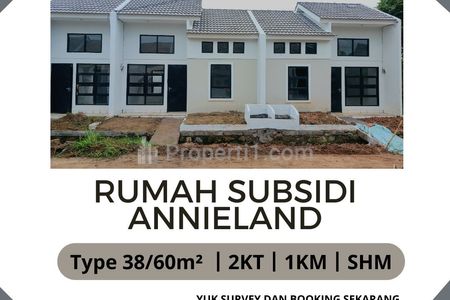 Dijual Rumah Subsidi Minimalis di Annieland Tangerang