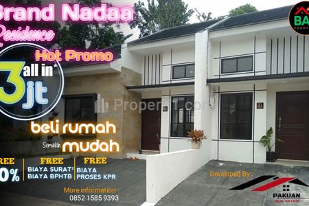 Dijual Rumah Grand Nadaa Residence Cluster Exclusive Murah Angsuran Cuma 2 Jutaan di Bogor