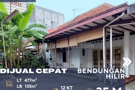 Dijual Rumah Lama Lokasi Sangat Strategis di Daerah Bendungan Hilir Jakarta Pusat