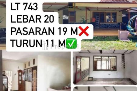 Dijual Rumah Area Jalan Ijen Malang, Luas Tanah 743 m2