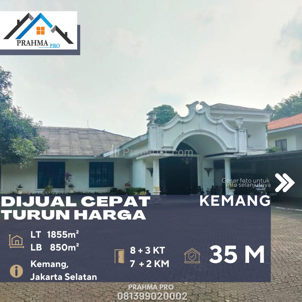 Jual Rumah Bagus Gaya Keraton Cocok untuk Hunian atau Townhouse di Kemang Jakarta Selatan
