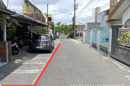 Dijual Tanah Strategis Pinggir Jalan Aspal di HOS Cokroaminoto Yogyakarta Dekat Malioboro, Tugu Jogja