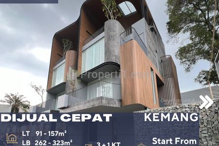 Dijual Rumah Townhouse Baru Unit Terbatas di Daerah Kemang Jakarta Selatan