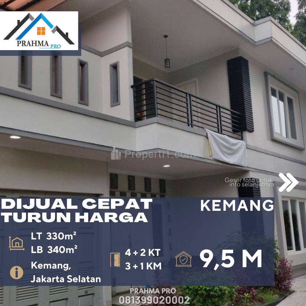 Dijual Rumah Bagus Bebas Banjir Dalam Cluster di Daerah Kemang, Jakarta Selatan
