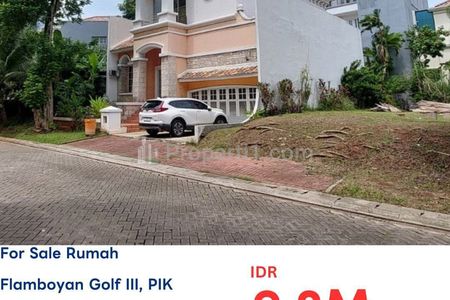 Dijual Rumah Bukit Golf Mediterania, Flamboyan Golf Pantai Indah Kapuk Jakarta Utara