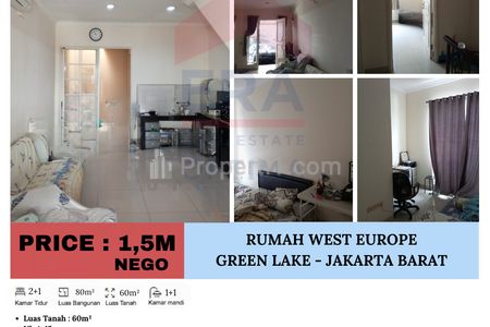 Dijual Rumah West Europe, Green Lake City - Jakarta Barat