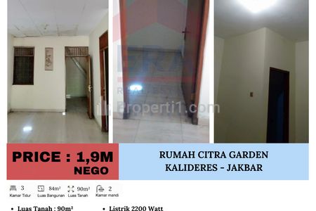 Dijual Rumah Citra Garden, Kalideres - Jakarta Barat