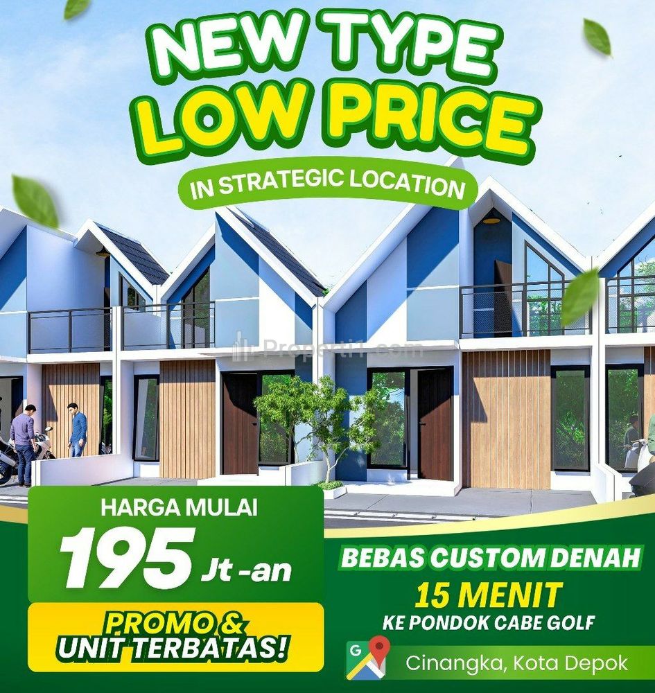 Dijual Rumah Desain Scandinavian Bonus Rooftop di Cinangka, Sawangan, Kota Depok