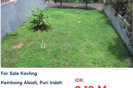 Dijual Tanah Lelang di Kembangan Abadi, Kembangan, Jakarta Barat