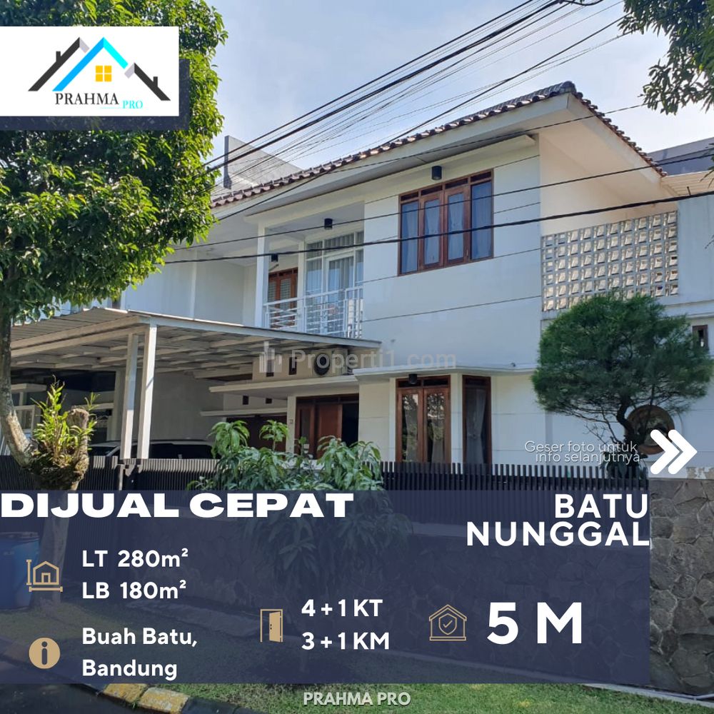 Dijual Rumah Nyaman Dalam Komplek 2 Lantai di Daerah Buah Batu Bandung