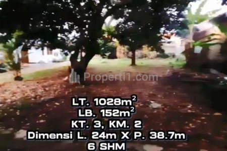 Jual Rumah 1 Lantai, Hitung Tanah Saja di Cinere Depok