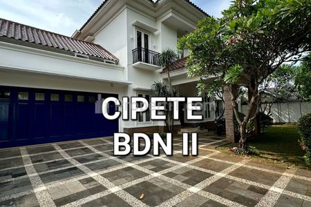 Disewakan Rumah Luas Area Strategis, Private Pool - Cipete, Jakarta Selatan