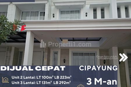 Dijual Rumah Townhouse Lokasi Sangat Strategis di Cipayung Jakarta Timur