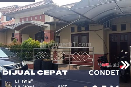 Dijual Rumah Dalam Cluster di Daerah Codet Jakarta Timur