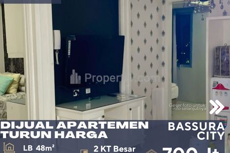 Dijual Apartemen Bassura City Harga di Bawah Harga Pasar - 2 BR Full Furnished