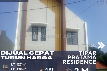 Dijual Rumah Townhouse Lokasi Strategis Turun Harga di Pasar Rebo Jakarta Timur