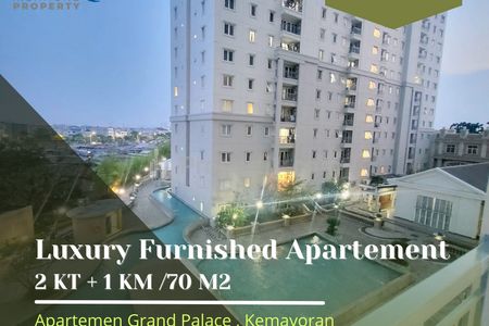 Disewakan Apartemen Grand Palace Kemayoran Sudah Full Furnished 2+1 Kamar