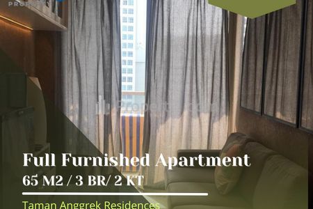 Disewakan Apartemen Taman Anggrek Residences 3+1 BR Fully Furnished