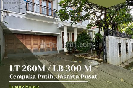 Dijual Rumah Siap Huni Full Furnished, Lokasi Cempaka Putih Jakarta Pusat