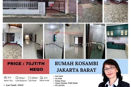 Disewakan Rumah di Perum Kosambi Baru - Jakarta Barat