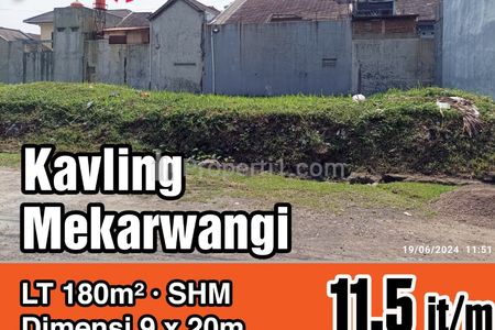 Jual Tanah Kavling Mekar Wangi Bandung Termurah
