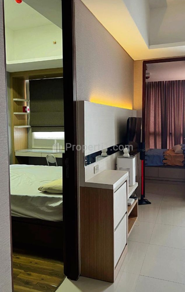 Dijual / Disewakan Apartemen The Linden Tower Marvel City Tipe 2 Bedroom Full Furnished - View Kota - Lantai 37