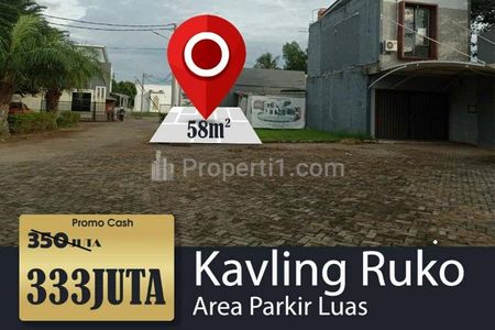 Dijual Tanah Pinggir Jalan Depan Perumahan Dekat Pasar Setu, Bekasi