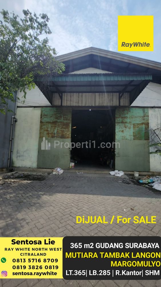 Jual Gudang Surabaya di Mutiara Tambak Langon Margomulyo STRATEGIS dekat Pelabuhan Teluk Lamong, Akses Tol