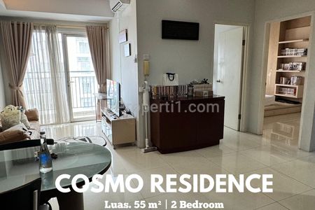 Dijual Unit 2 Bedroom Apartemen Cosmo Residence Full Furnished Siap Huni