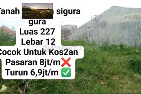 Dijual Tanah Sigura-gura Malang Dekat Kampus UB dan ITN, Cocok Buat Kost-kostan