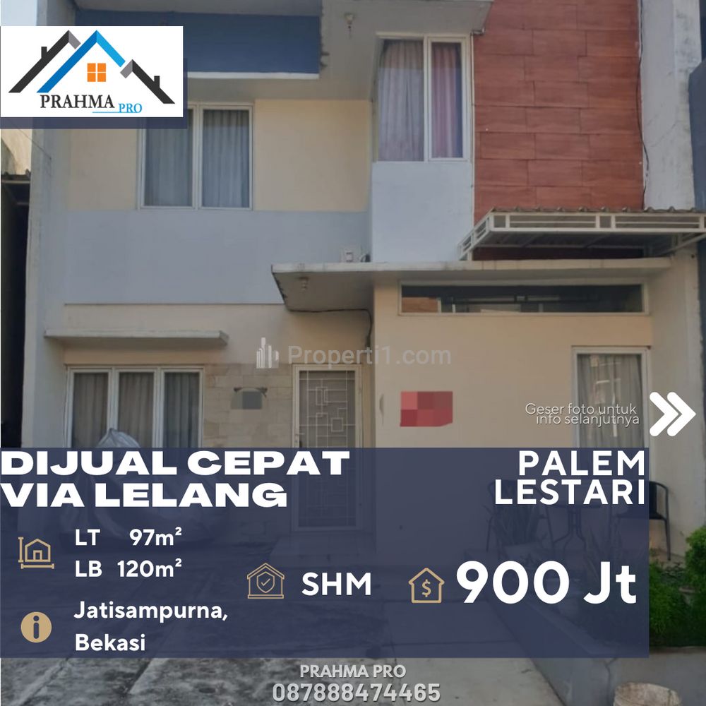 Dijual Cepat Rumah Via Lelang di Jatisampurna Bekasi