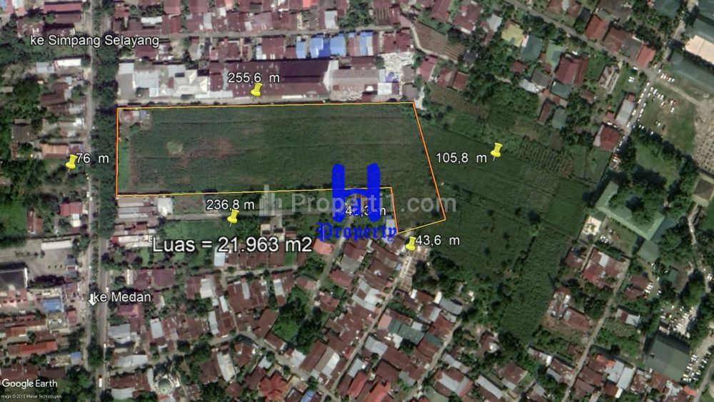 Jual Tanah di Jalan Jamin Ginting (Dekat BPK Tesalonika) Lokasi Strategis