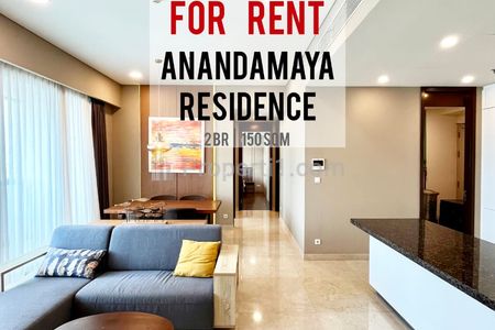 Sewa Cepat Apartemen Anandamaya Residence 2+1BR 150sqm Furnished Bagus, Direct Owner