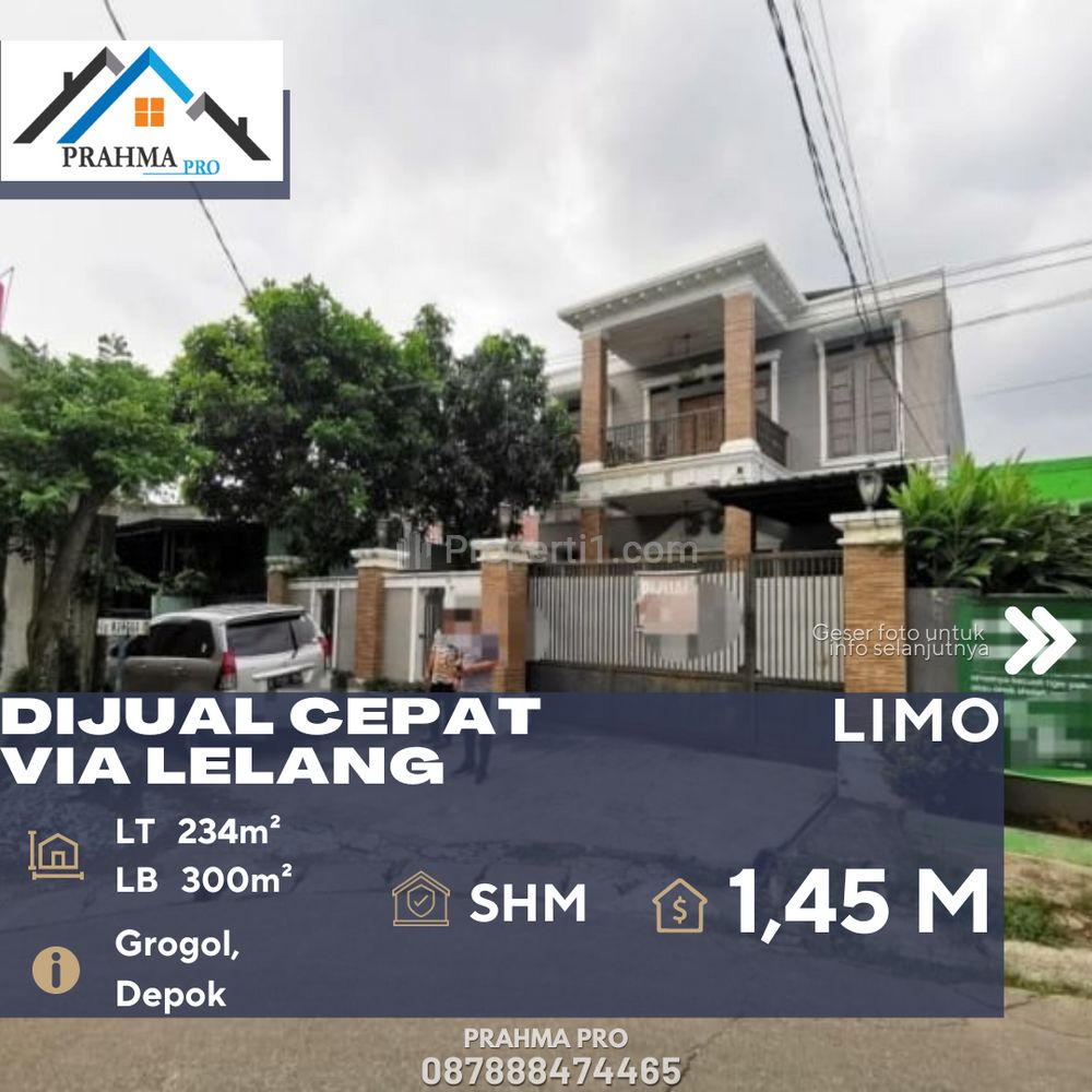 Dijual Cepat Rumah Via Lelang di Daerah Limo Depok