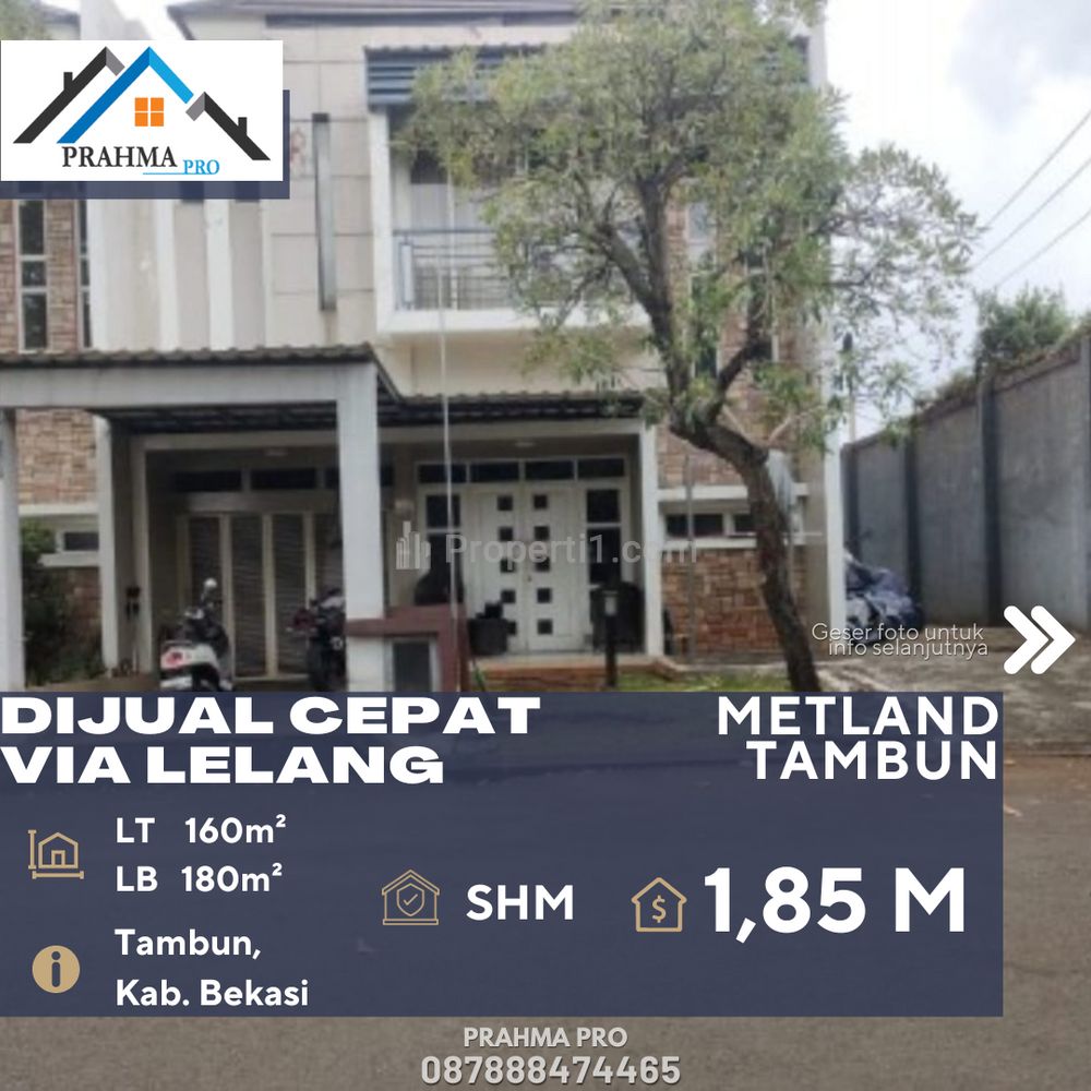Dijual Cepat Rumah Via Lelang di Daerah Tambun Bekasi