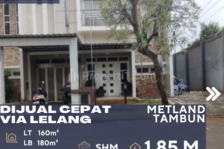 Dijual Cepat Rumah Via Lelang di Daerah Tambun Bekasi