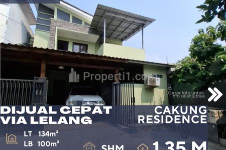 Dijual Cepat Rumah Via Lelang di Daerah Cakung Jakarta Timur