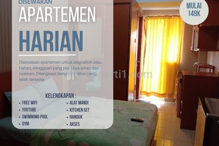 Disewakan Apartemen Harian di Green Lake View Ciputat - Studio Furnished