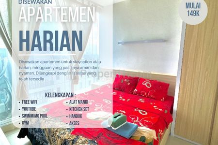 Disewakan Apartemen Harian di TreePark BSD - Studio Furnished