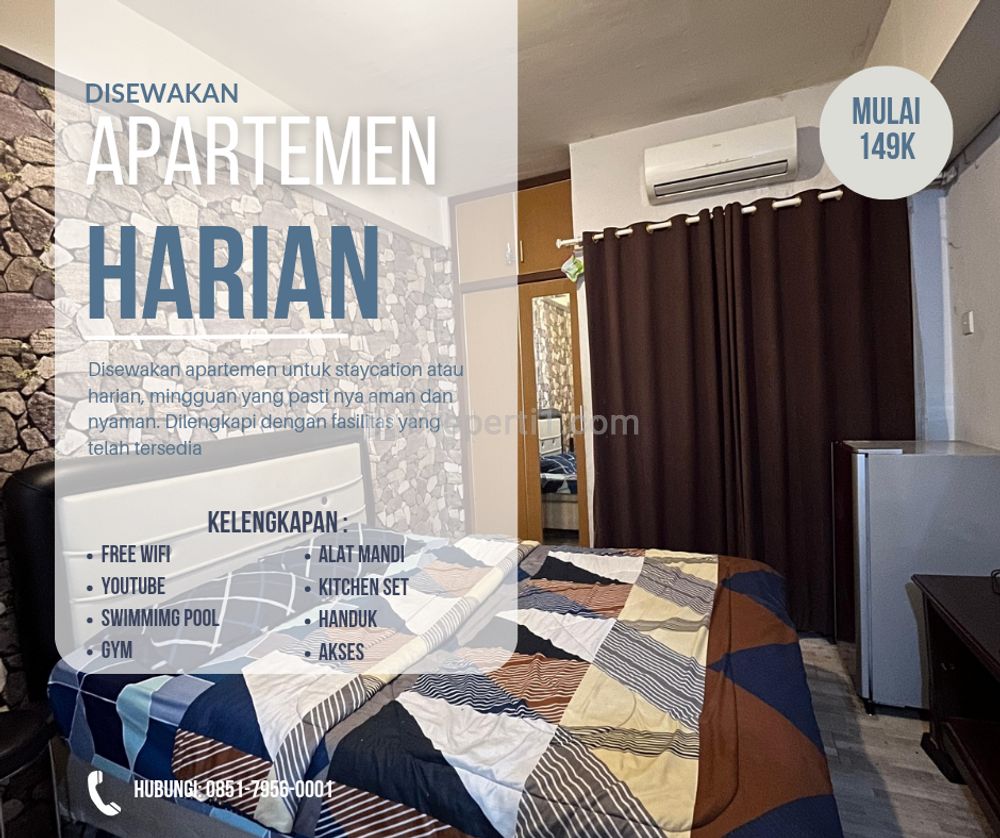 Disewakan Apartemen Harian di Serpong Green View - Studio Furnished