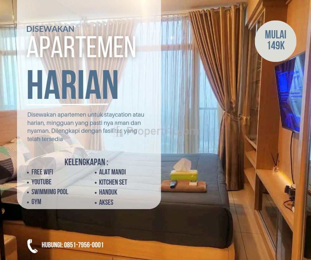 Disewakan Apartemen Harian di Treepark City Cikokol - Studio Furnished