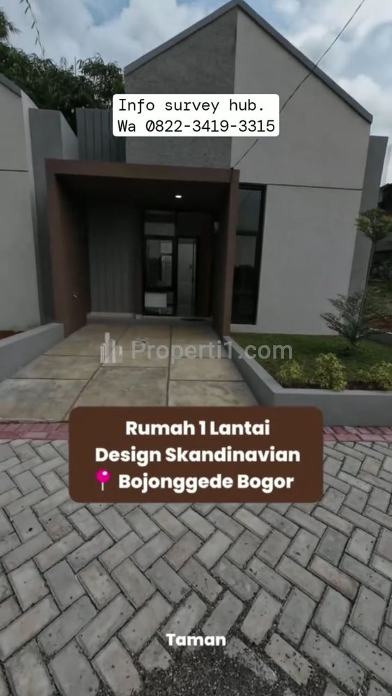 Dijual Rumah Inden Desain Scandinavian Akses Stasiun Bojonggede, Bogor